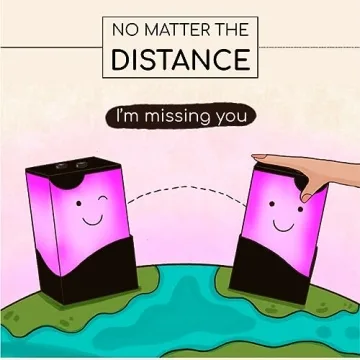 Telepathy® Toddlers - Cute Friendship Lamps, Long Distance Lamps, Thinking of You Lights (Set of 2)