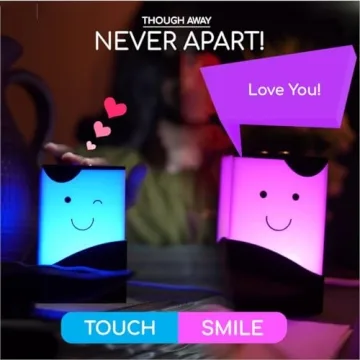 Telepathy® Toddlers - Cute Friendship Lamps, Long Distance Lamps, Thinking of You Lights (Set of 2)