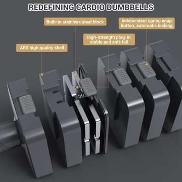 Adjustable Dumbbells Set: Fast Weight Adjustment for All