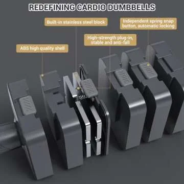 Adjustable Dumbbells Set: Fast Weight Adjustment for All