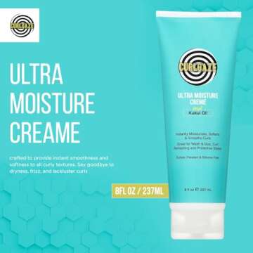 Curldaze Ultra Moisture Creme – Intensely Hydrates & Revives Your Curls with Kukui Oil