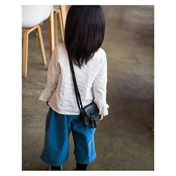 JUMISEE Kids Girls Toddler Mini Shoulder Purse Crossbody Bag with Tassel