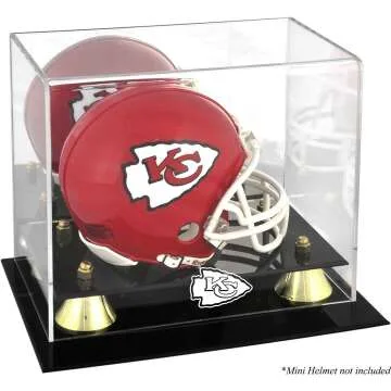 Kansas City Chiefs Mini Helmet Display Case - Collector's Item
