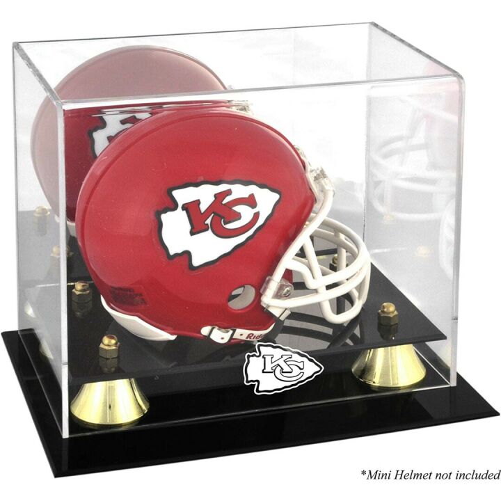 Kansas City Chiefs Mini Helmet Display Case - Collector's Item