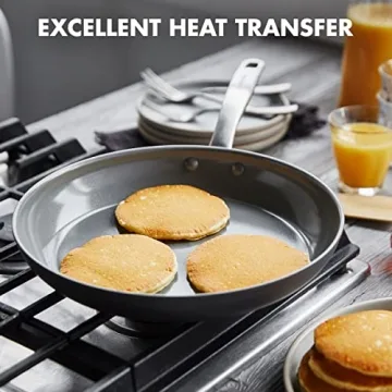 GreenPan Chatham Hard Anodized Healthy Ceramic Nonstick, 12" Frying Pan Skillet, PFAS-Free, Dishwasher Safe, Oven Safe, Gray