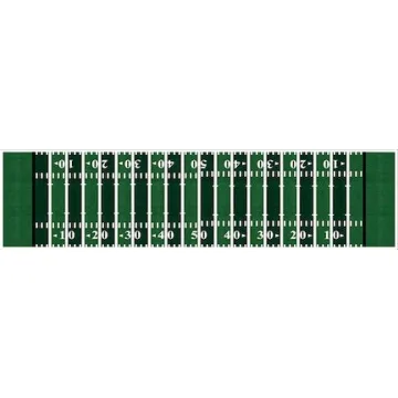 Football Field Beer Pong Table with Predrilled Cup Holes