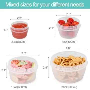 Durable & Versatile Food Storage Containers Set - BPA Free