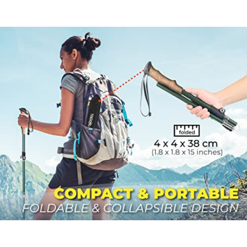 Lightweight Adjustable TREKOLOGY Hiking Sticks for Everyone