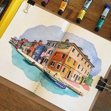 Strathmore 500 Series Watercolor Travel Journal, Cold Press, 5" x 8", 20 pages, White