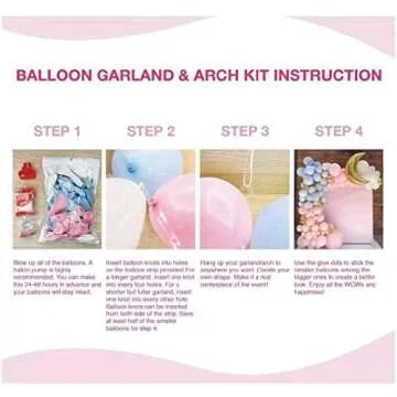 VANVENE 120PC Balloon Garland Kit for Celebrations