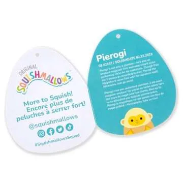 Squishmallows 8-Inch Pierogi Banana Monkey Cuddly Plush