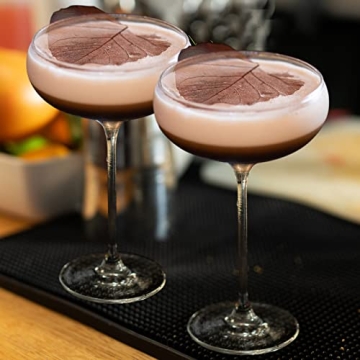 Chouggo Elegant Hand Blown Crystal Martini Glass Set