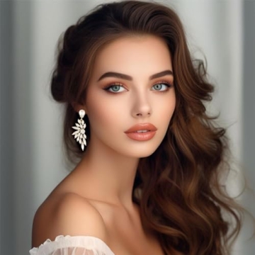 FENBORY Rhinestone Dangle Earrings for Elegant Occasions