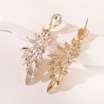 FENBORY Rhinestone Dangle Earrings for Elegant Occasions