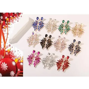 FENBORY Rhinestone Dangle Earrings for Elegant Occasions