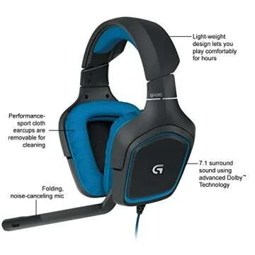 Logitech G 981-000541 G230 Stereo Gaming Headset with Mic