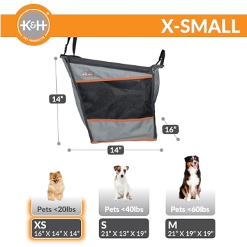 K&H Dog Car Seat - Secure & Comfortable for Small Dogs