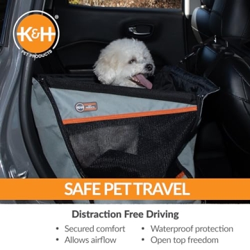 K&H Dog Car Seat - Secure & Comfortable for Small Dogs