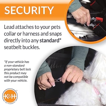 K&H Dog Car Seat - Secure & Comfortable for Small Dogs