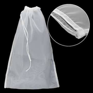 Dxhycc 8 Pack Nut Milk Bag Reusable Cheesecloth Bags Food Strainer Bag Fine Mesh Filter Bag for Straining Making Nut, Milk, Coffee, Juices