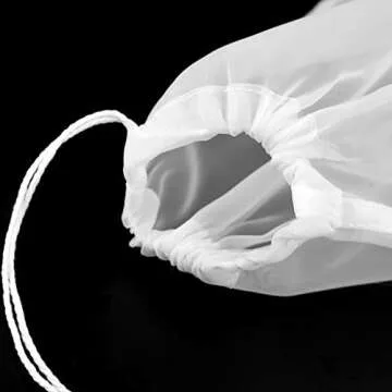 Dxhycc 8 Pack Nut Milk Bag Reusable Cheesecloth Bags Food Strainer Bag Fine Mesh Filter Bag for Straining Making Nut, Milk, Coffee, Juices