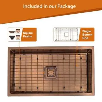 Strictly Sinks 32 Inch Copper Undermount Kitchen Sink