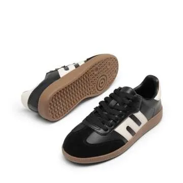 DREAM PAIRS Women's Tennis Sneakers Walking Nia Flat Low-Top Casual Lace-Up Comfortable Fashion Snea...