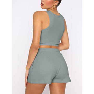 Stylish KIKIBERRY Women's Lounge Set Sleeveless Pajama Set