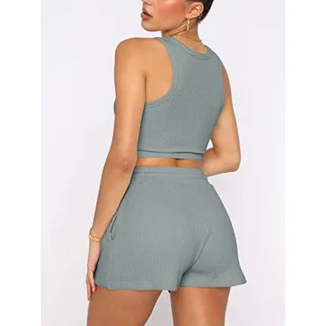 Stylish KIKIBERRY Women's Lounge Set Sleeveless Pajama Set