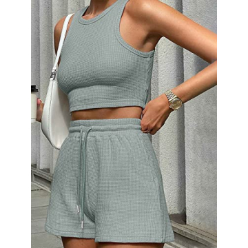 Stylish KIKIBERRY Women's Lounge Set Sleeveless Pajama Set