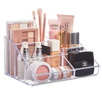 STORi Clear Plastic Vanity Makeup Organizer for Beauty Items