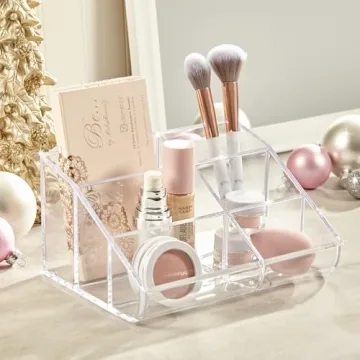 STORi Clear Plastic Vanity Makeup Organizer for Beauty Items