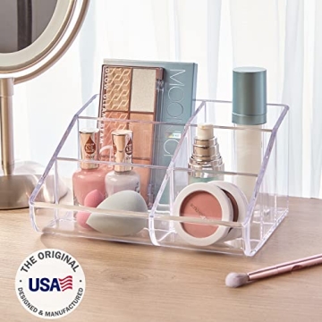 STORi Clear Plastic Vanity Makeup Organizer for Beauty Items
