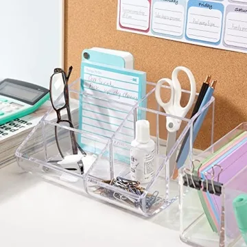 STORi Clear Plastic Vanity Makeup Organizer for Beauty Items