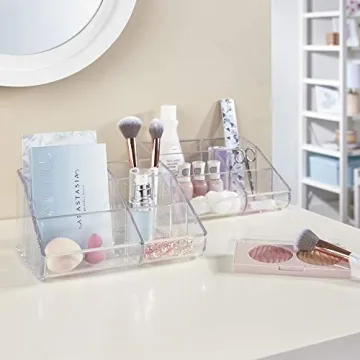 STORi Clear Plastic Vanity Makeup Organizer for Beauty Items