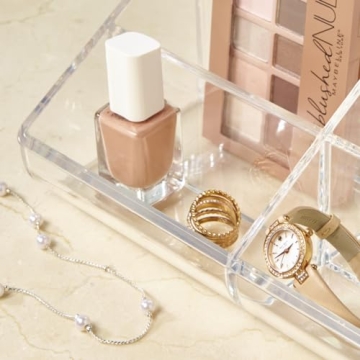 STORi Clear Plastic Vanity Makeup Organizer for Beauty Items