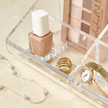 STORi Clear Plastic Vanity Makeup Organizer for Beauty Items