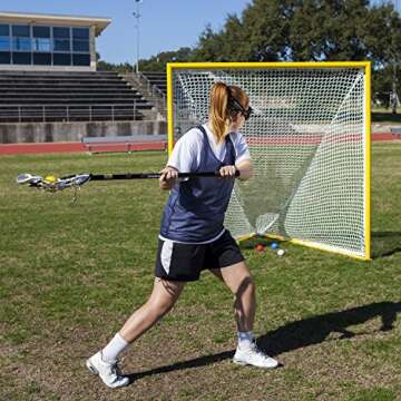 Champion Sports Colored Lacrosse Balls: Yellow Official Size Sporting Goods Equipment for Professional, College & Grade School Games, Practices & Recreation - NCAA, NFHS and SEI Certified - 1 Pack