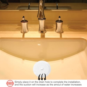 V-TOP Tub Stoppers Pack, Silicone Drain Plugs for Bath