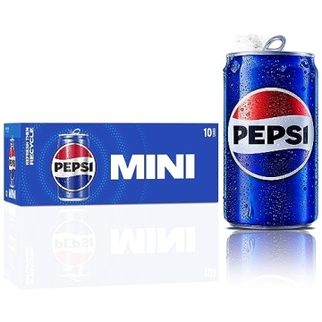 Pepsi Mini Cans 7.5oz Pack of 10 - Refreshing Taste!