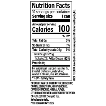 Pepsi Mini Cans 7.5oz Pack of 10 - Refreshing Taste!