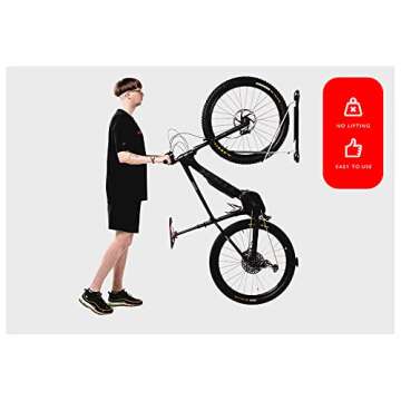 Steadyrack Bike Racks - eBike Rack - Wall Mounted Bike Rack Storage Solution for Your Home, Garage, or Bike Park - 2 Pack