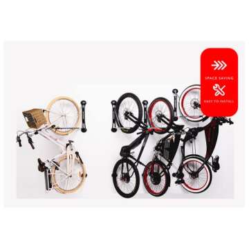 Steadyrack Bike Racks - eBike Rack - Wall Mounted Bike Rack Storage Solution for Your Home, Garage, or Bike Park - 2 Pack