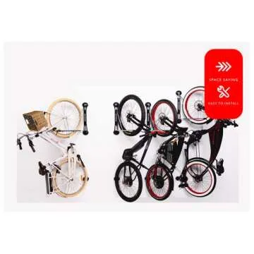 Steadyrack Bike Racks - eBike Rack - Wall Mounted Bike Rack Storage Solution for Your Home, Garage, or Bike Park - 2 Pack