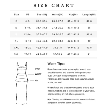 Popilush Shapewear Dress with Built-in Bra for Comfort