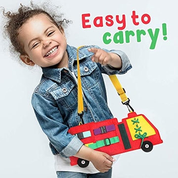 Montessori Toddler Busy Board - Fun Learning Activity