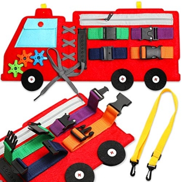 Montessori Toddler Busy Board - Fun Learning Activity