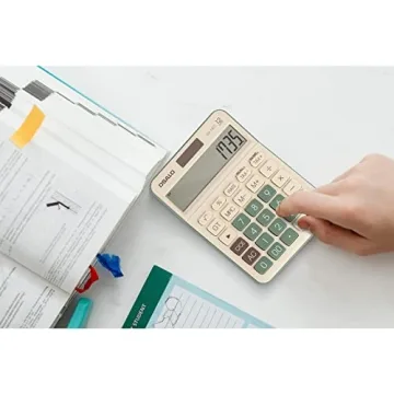 Desktop Calculator with Large LCD Display for Easy Use