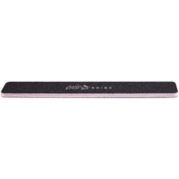 10pcs - PANA Jumbo Double-Sided Emery Nail File for Manicure, Pedicure, Natural, and Acrylic Nails - Black (Grit 80/80)