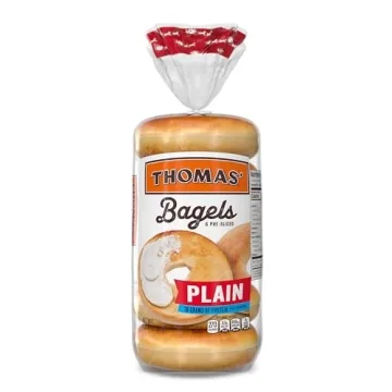 Thomas' Plain Bagels 6 Pack - Healthy Breakfast Option